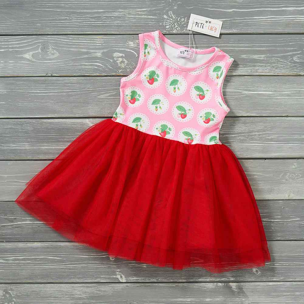 Sale 25% Off Strawberry - Tulle Dress