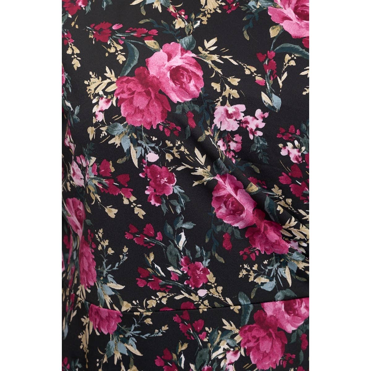 Floral Knot Blouse Plus Size