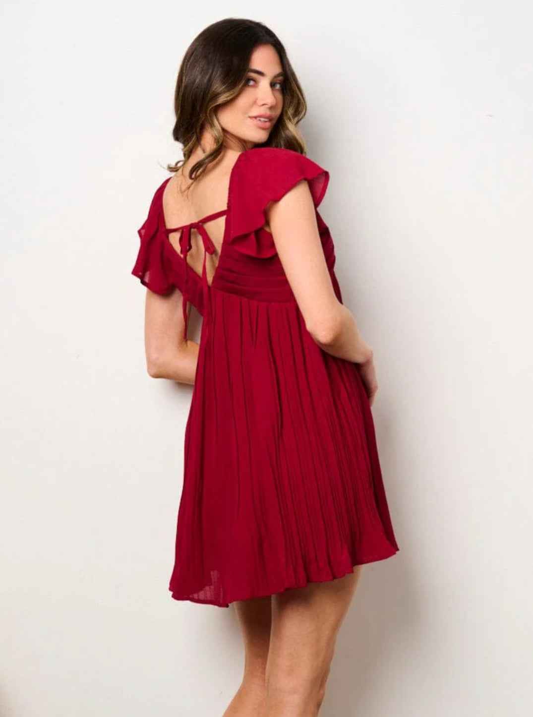 WOMEN'S SHORT FIT & FLARE MINI DRESS