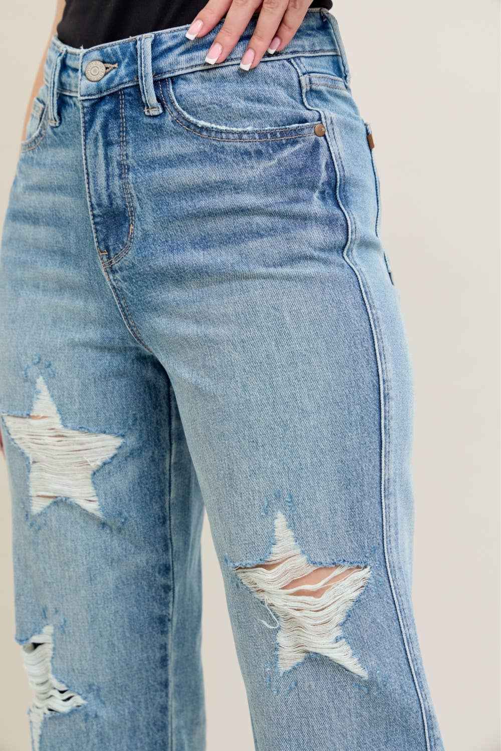 HW Rigid Magic Star Shaped Destroy 90's Straight
