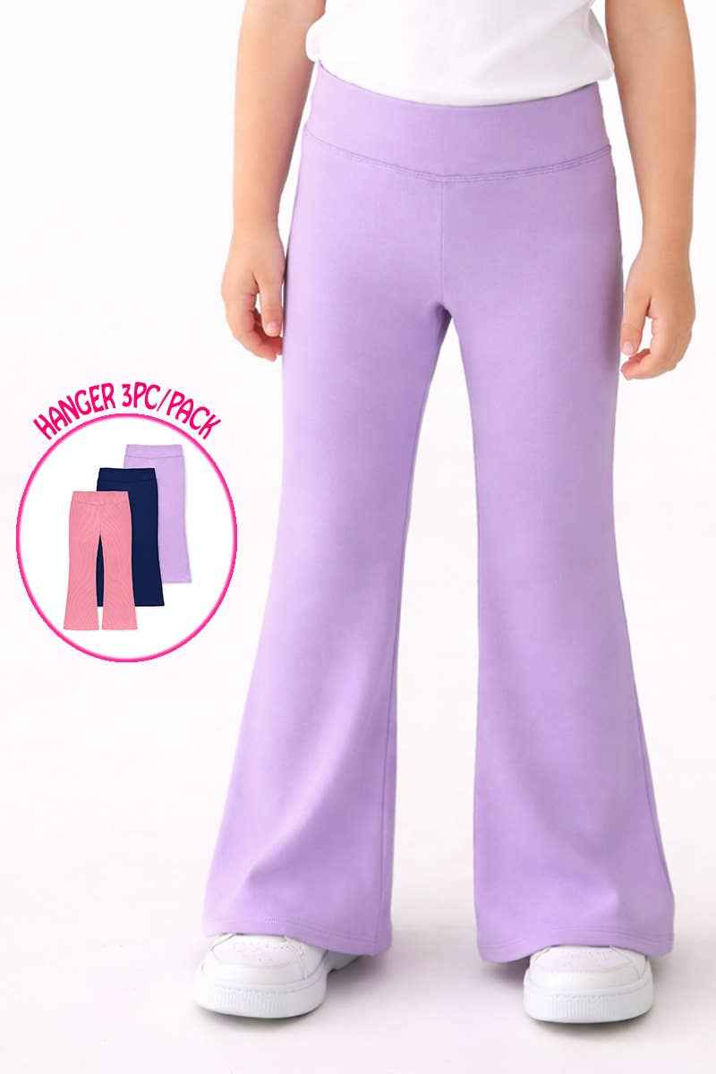 GLP-Y26-89513B Girl's 3pc/Pack Cozy Flare Legging Set