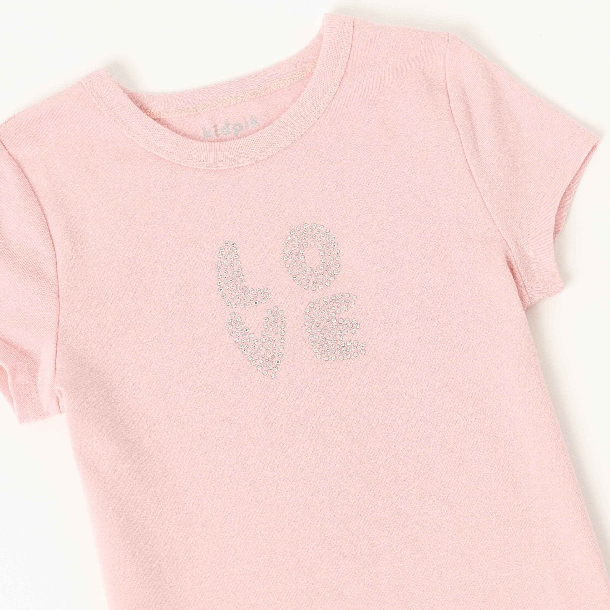 Girls Rhinestone Tee – Sparkling Style for Trendy Young Fashionistas