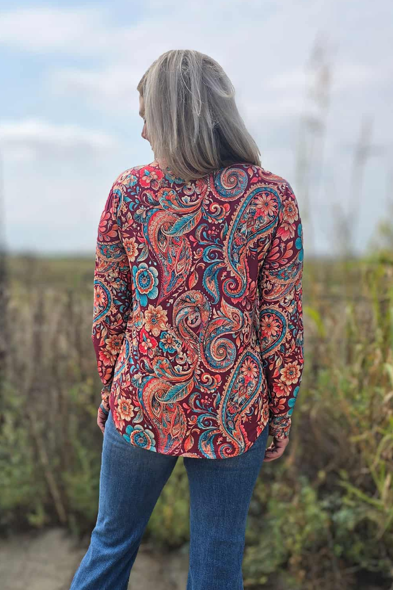 Paisley On The Plains Top - Sweet and Sassy Boutique