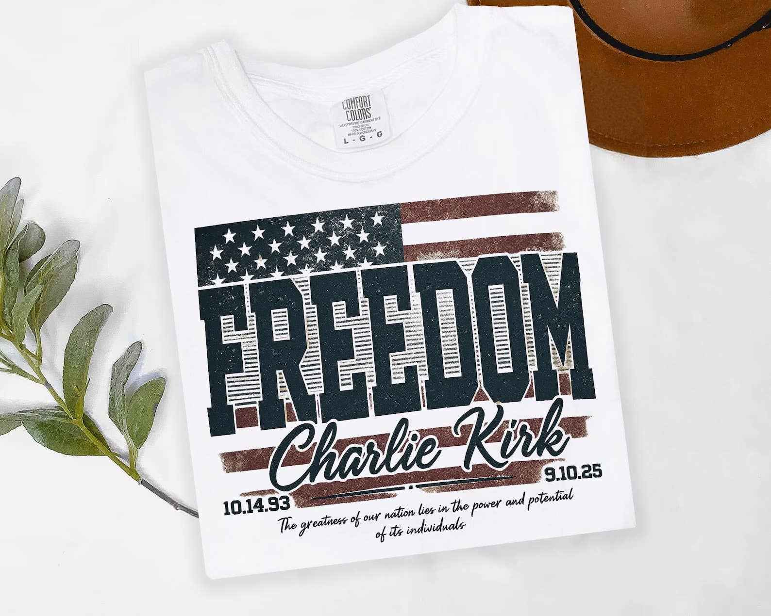 Charlie Kirk Freedom Sweatshirts and Tees