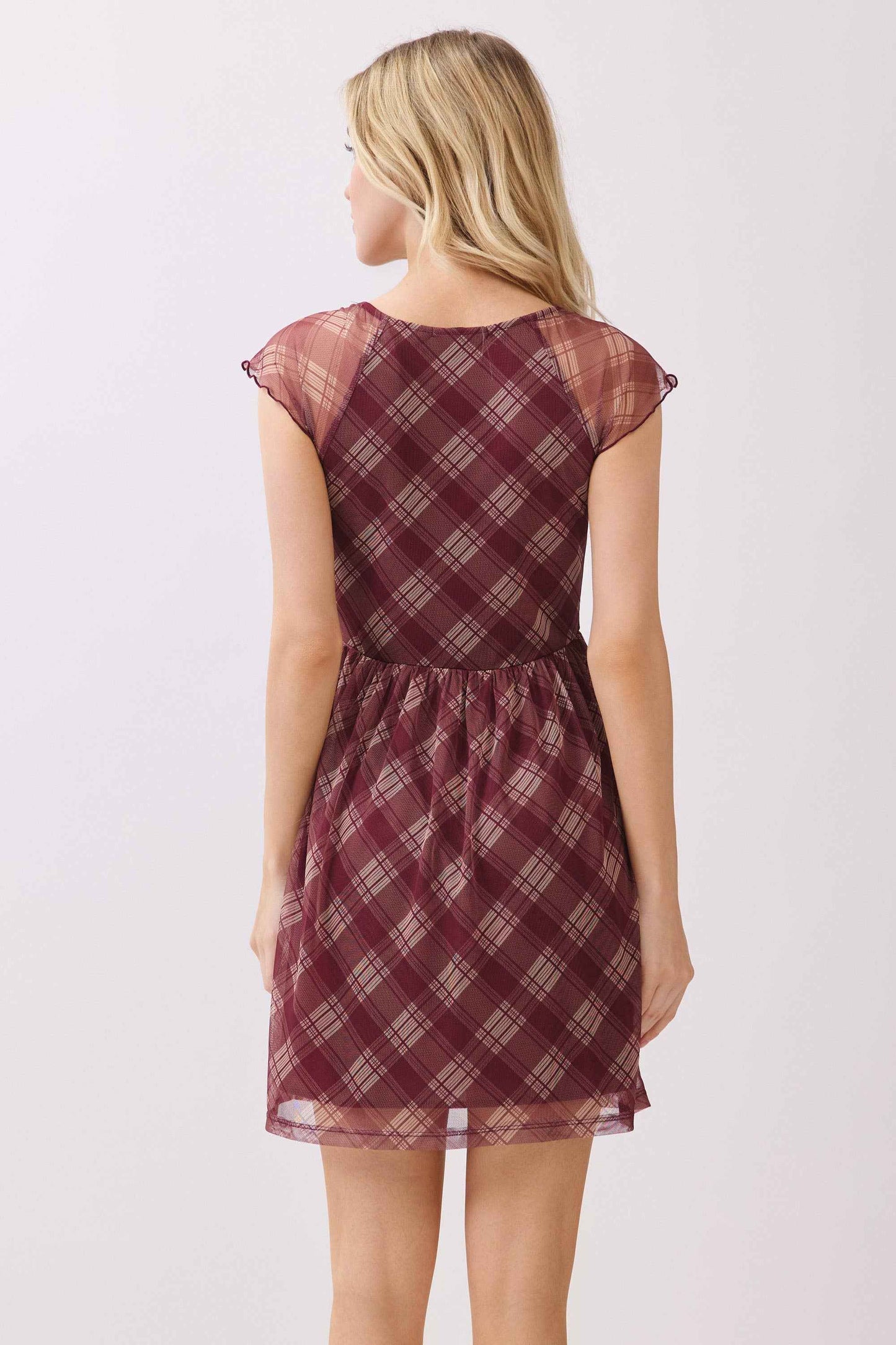 LD56650P - SWEETHEART NK FLARE MINI DRESS