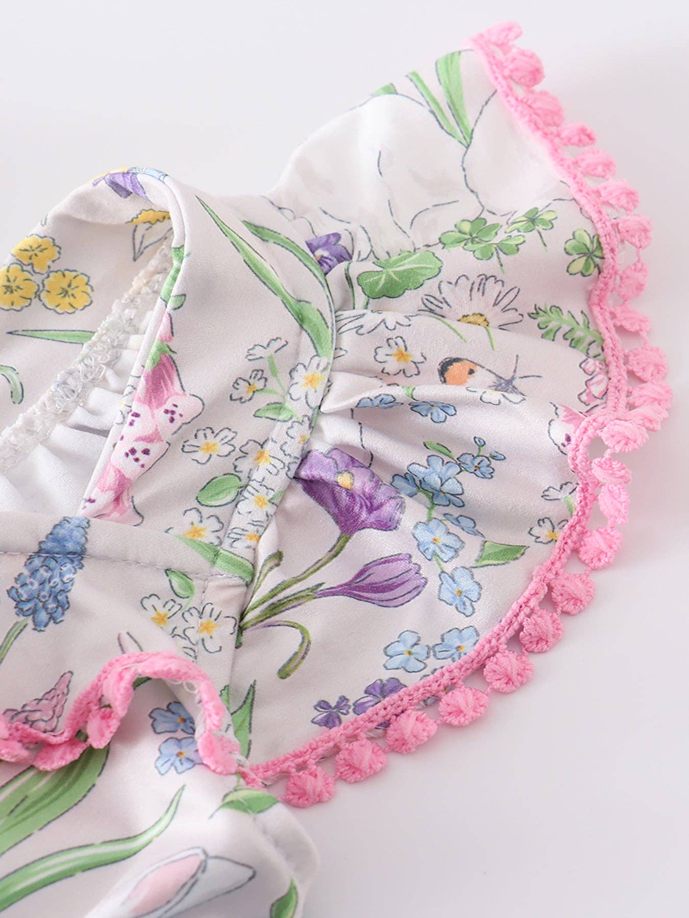 Easter Rabbit Print Girl Jumpsuit