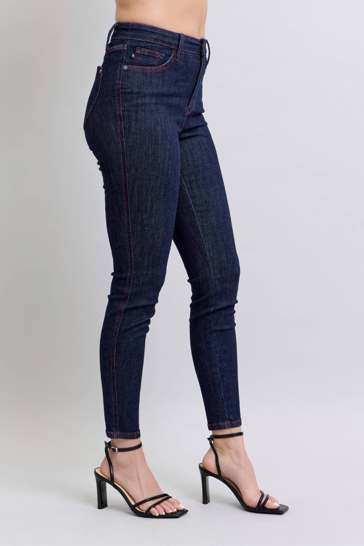 Heart Shaped Back Pockets Skinny Jeans by Judy Blue Jeans