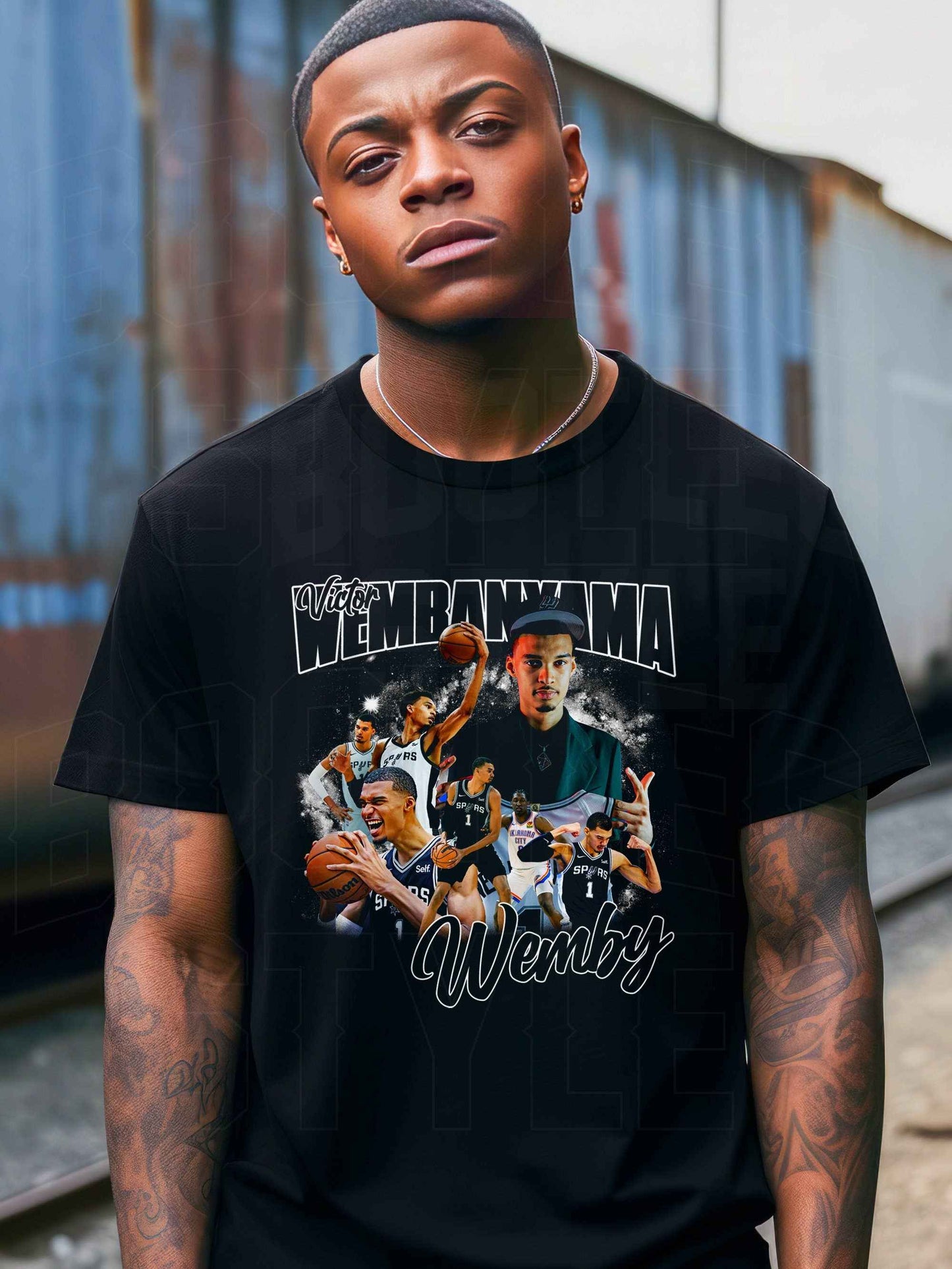 Victor Wembanyama 90s Bootleg Rap Shirt for Spurs Fans