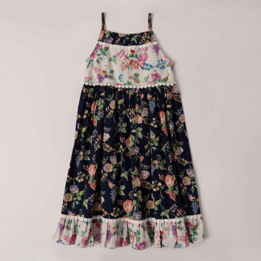 Girl's Floral Babydoll Dress for Stylish Summer Adventures