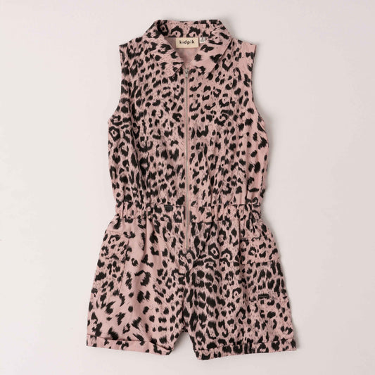 Girls Leopard Romper - Trendy and Stylish Outfit for Young Fashionistas