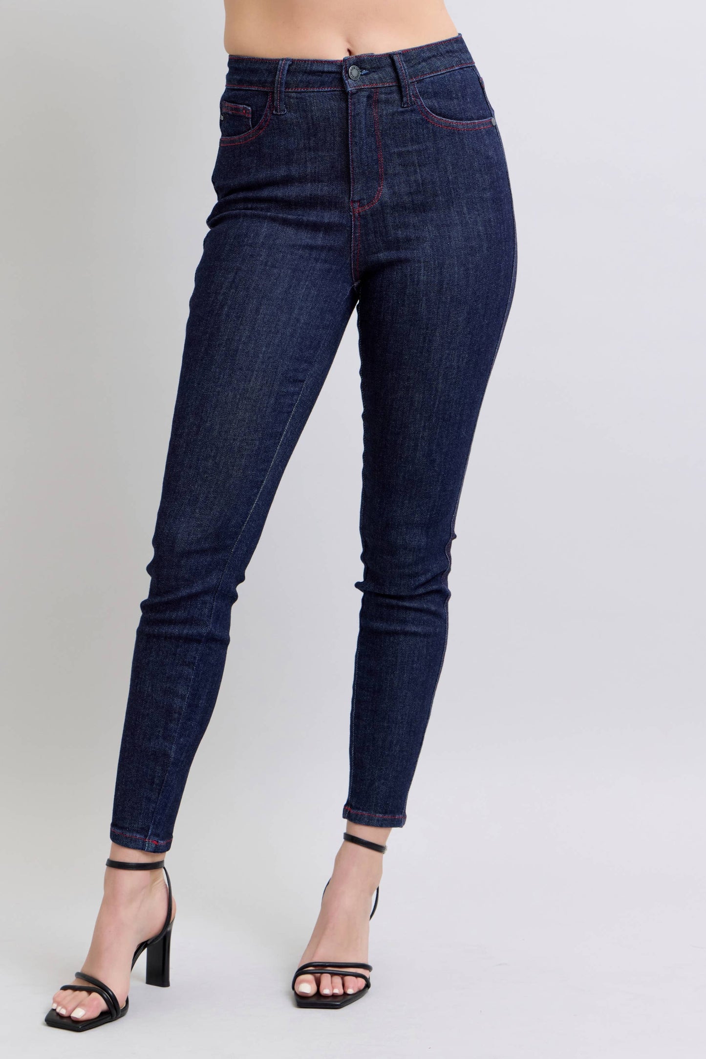 Heart Shaped Back Pockets Skinny Jeans by Judy Blue Jeans