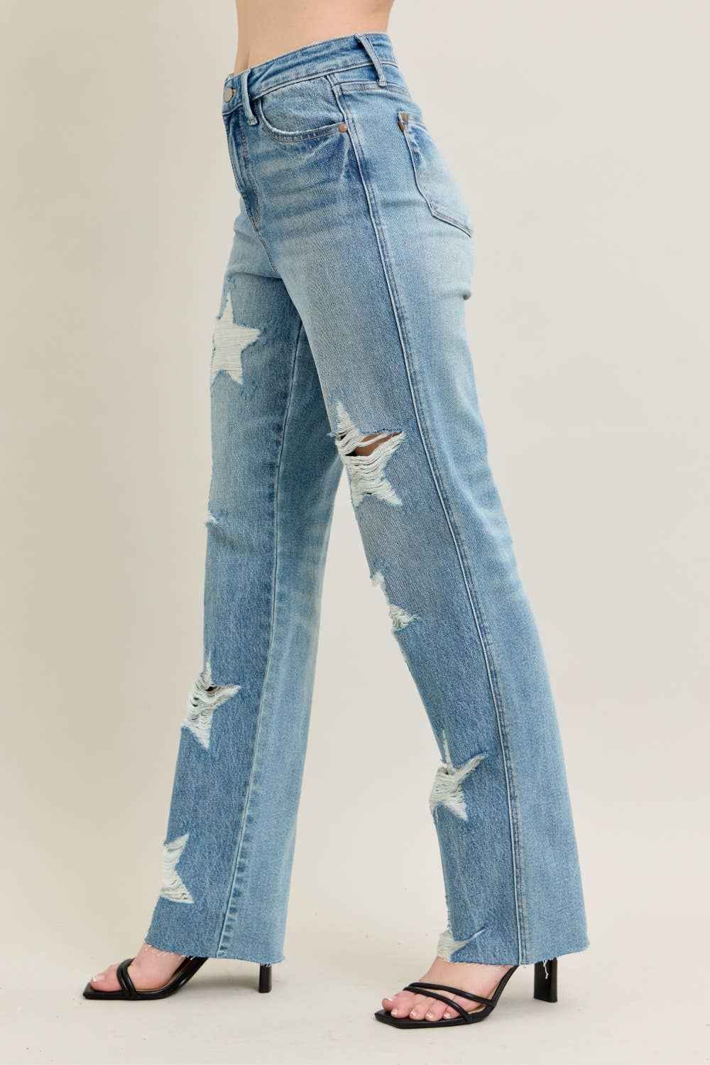 HW Rigid Magic Star Shaped Destroy 90's Straight