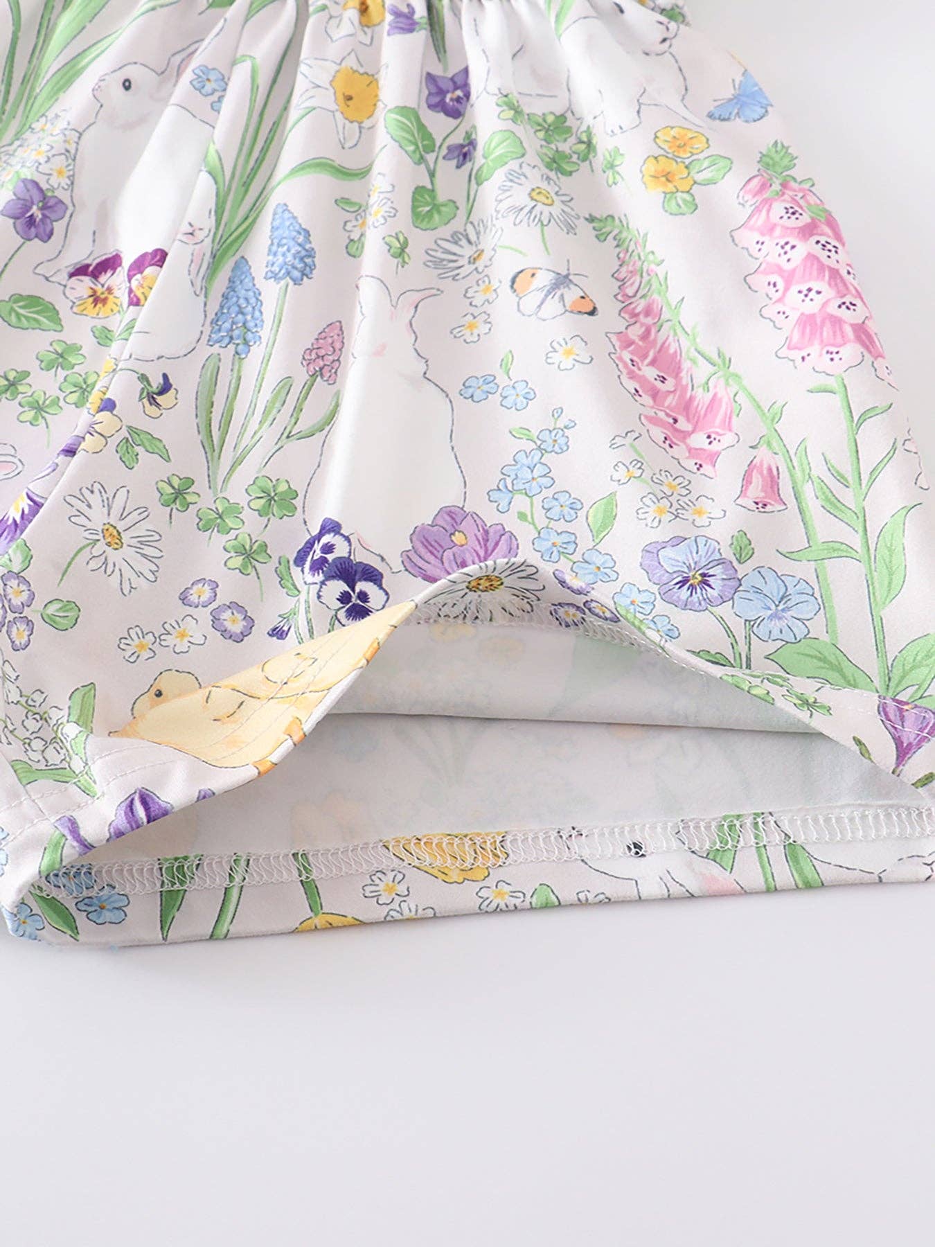 Easter Rabbit Print Girl Jumpsuit