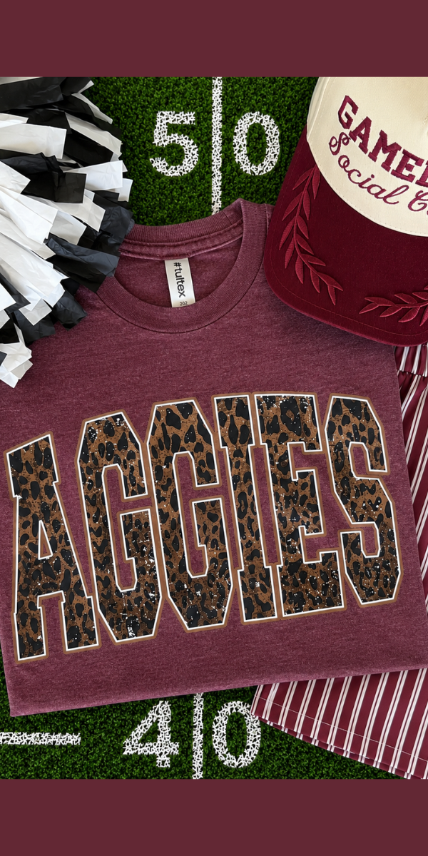 Aggies Leopard Tee