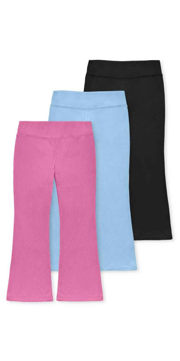 Girl's 3 Pack Cozy Flare Leggings