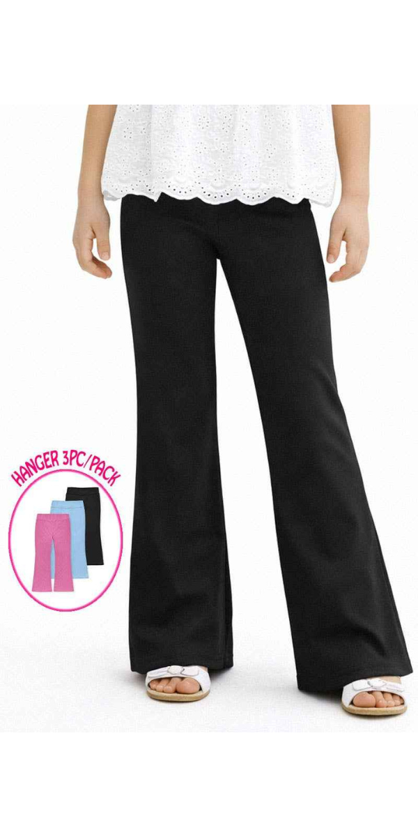 Girl's 3 Pack Cozy Flare Leggings