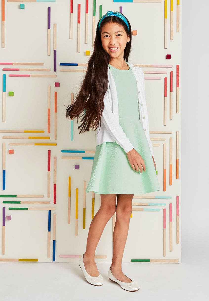 Girl's Ottoman Halter Dress