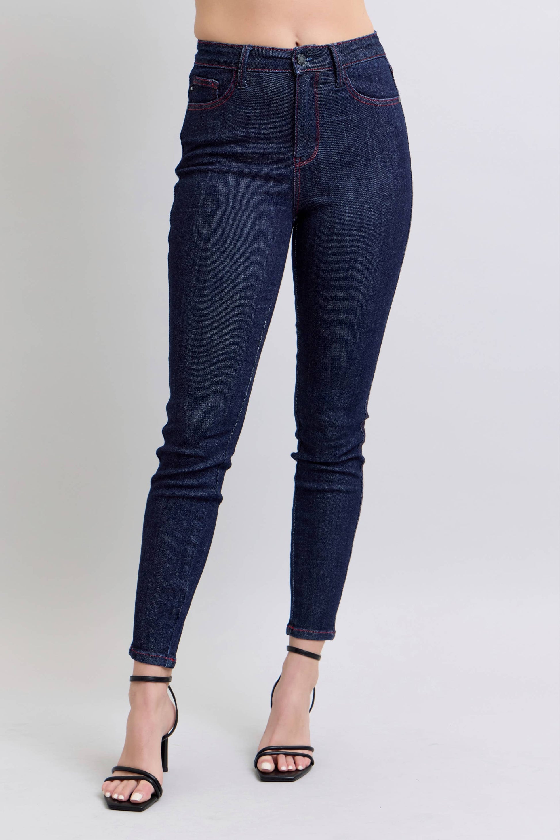 Heart Shaped Back Pockets Skinny Jeans, judy blue, jeans, skinny, heart, pockets