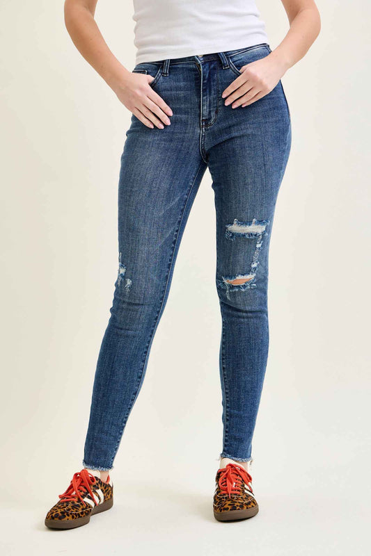 Judy Blue High Waisted Distressed Skinny Jean, Judy Blue, High Waist, Distressed, Skinny, Jean, Jeans