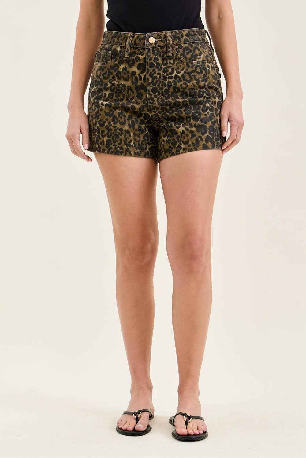 HW R.M. Cut Off Leopard Print Short, Judy Blue Jeans Cut Off Leopard Print Short, Judy Blue Jeans, Cutoffs, Cut Offs, shorts, leopard, print