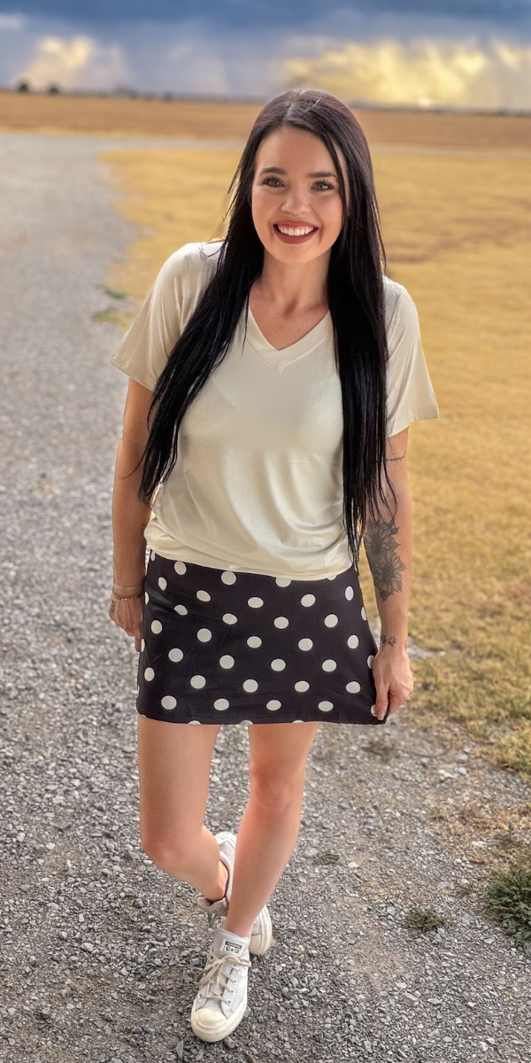 Polka Dot Posie Skort