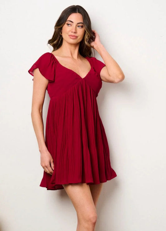 WOMEN'S SHORT FIT & FLARE MINI DRESS