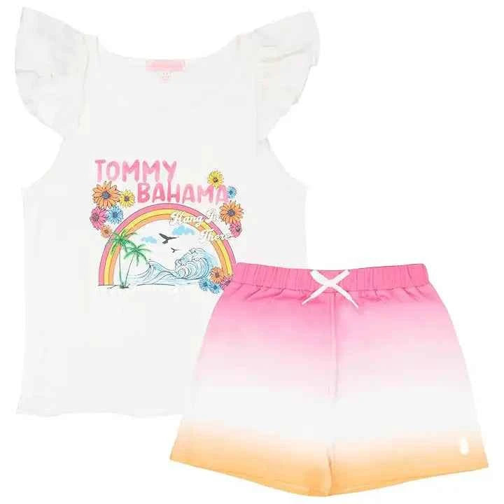 TOMMY BAHAMA 4-6X Girls 2-Piece Short Set, TOMMY BAHAMA Girls Short Set, Tommy Bahama, Short Set, Girls, shorts, outfit