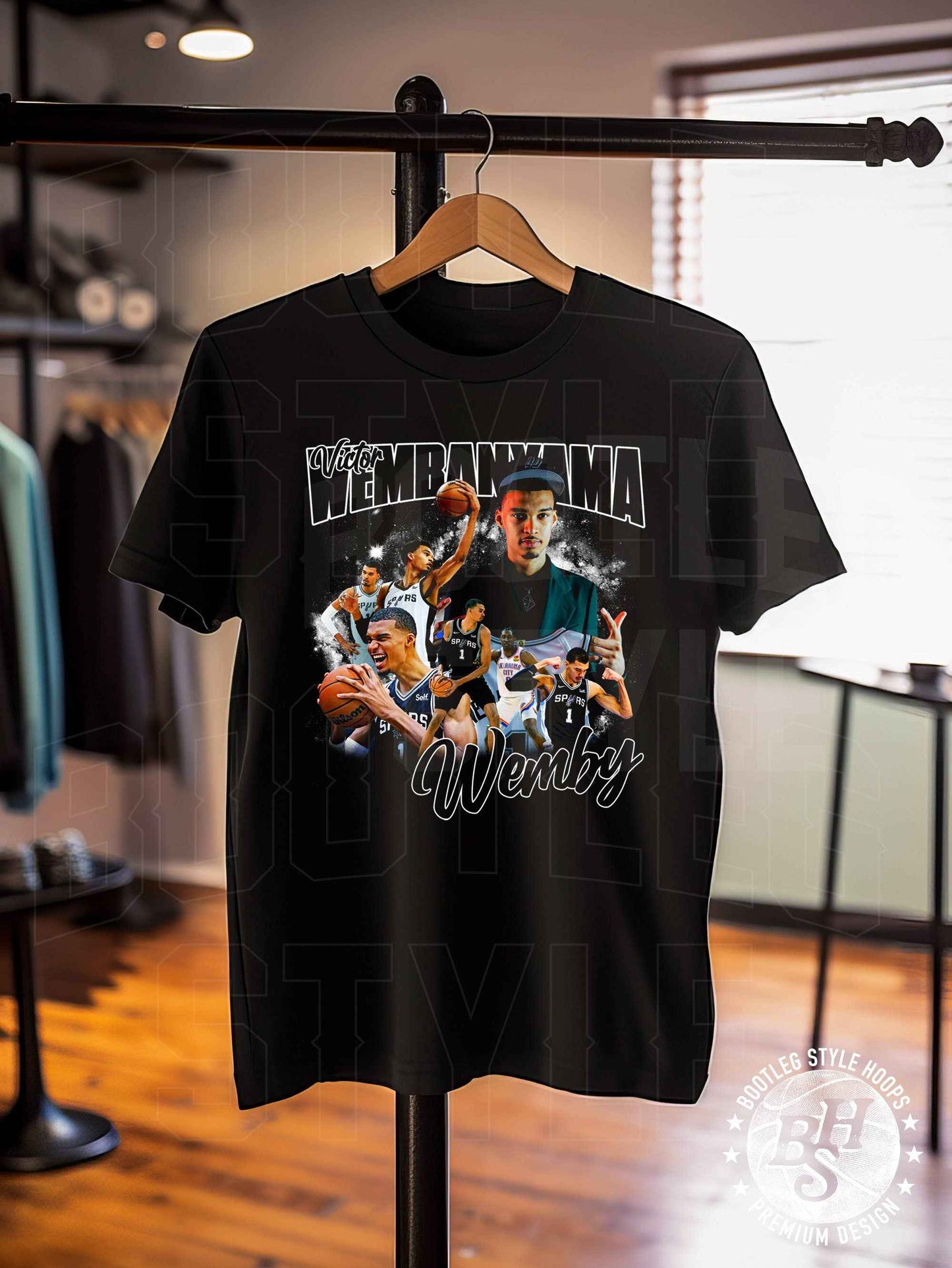Victor Wembanyama 90s Bootleg Rap Shirt for Spurs Fans