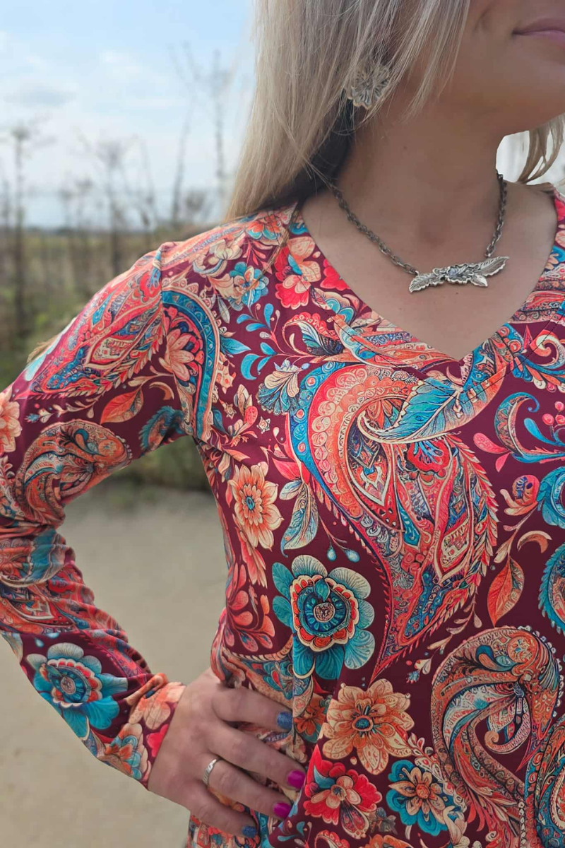 Paisley On The Plains Top - Sweet and Sassy Boutique
