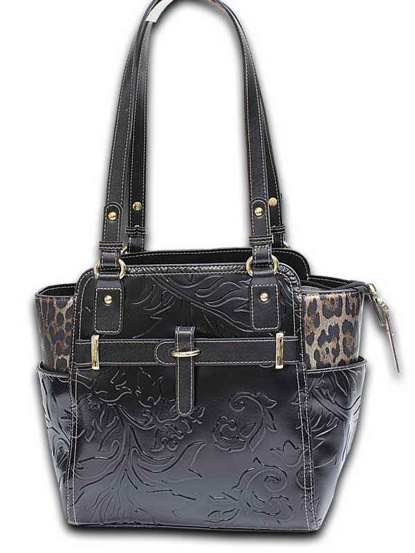 M.C. Handbags Genuine Leather Tote Bag