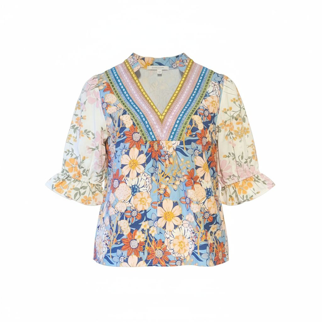 Women's Boho Floral Blouse