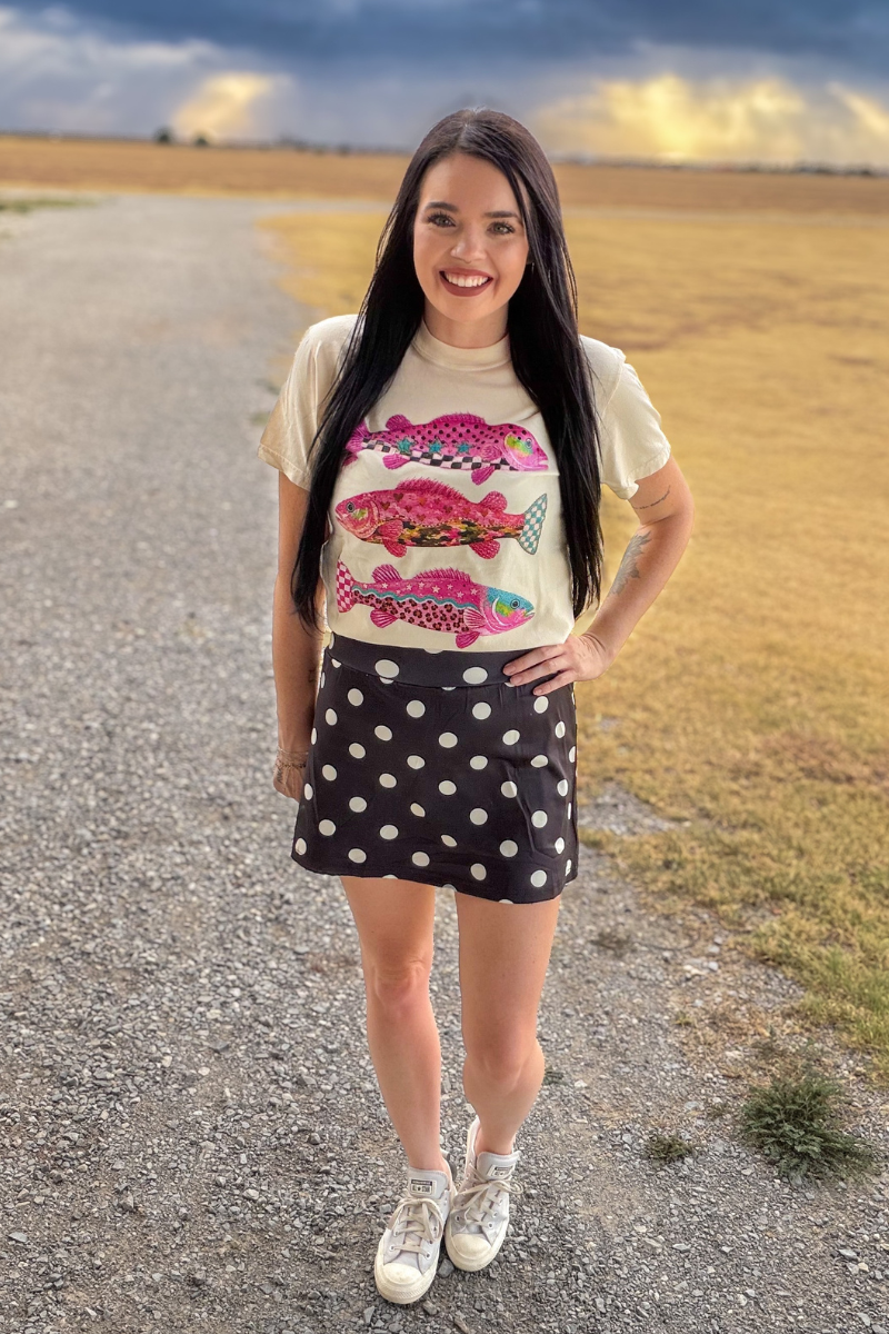 Polka Dot Posie Skort