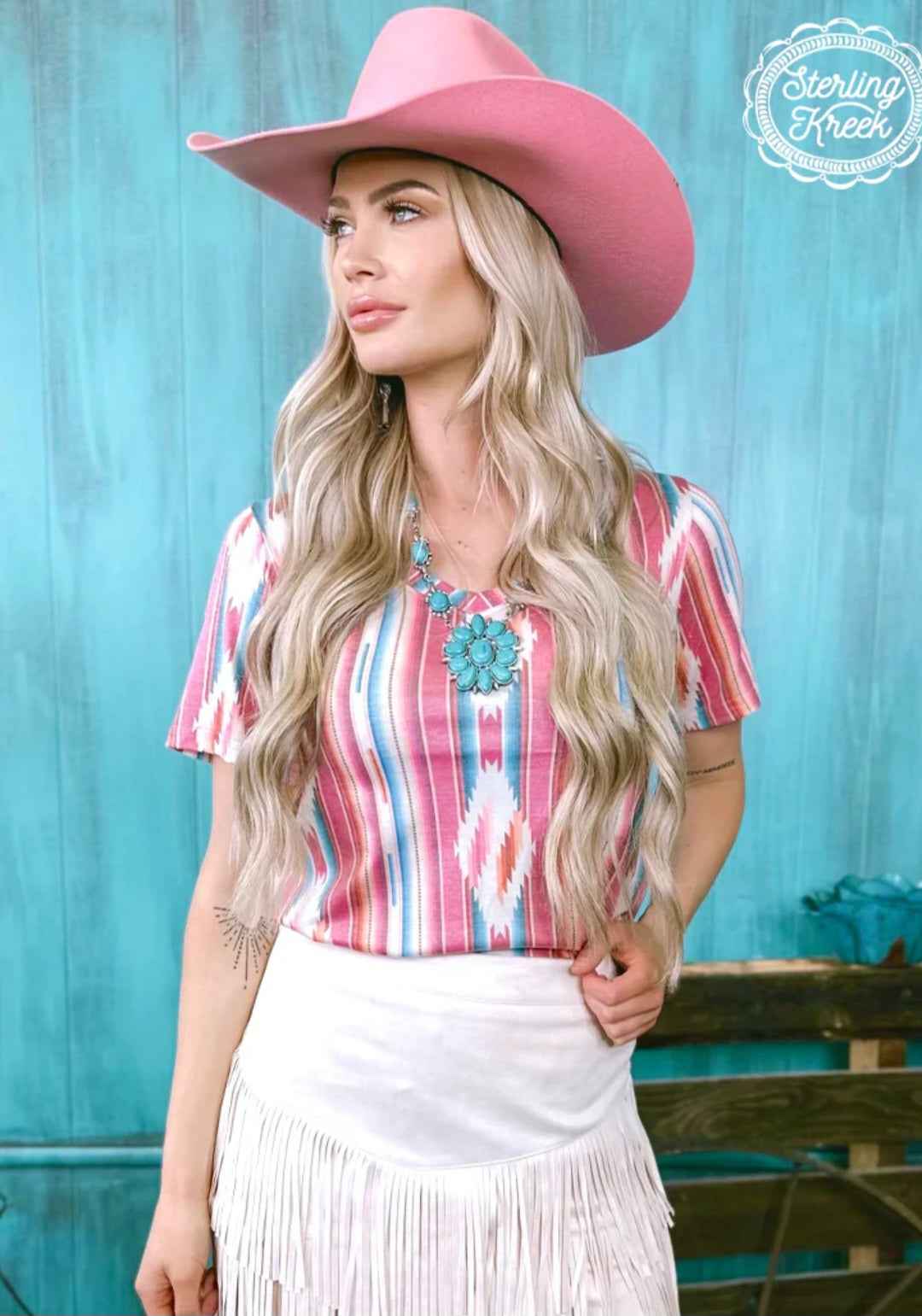 Sterling Kreek - Frio River V-Neck Top