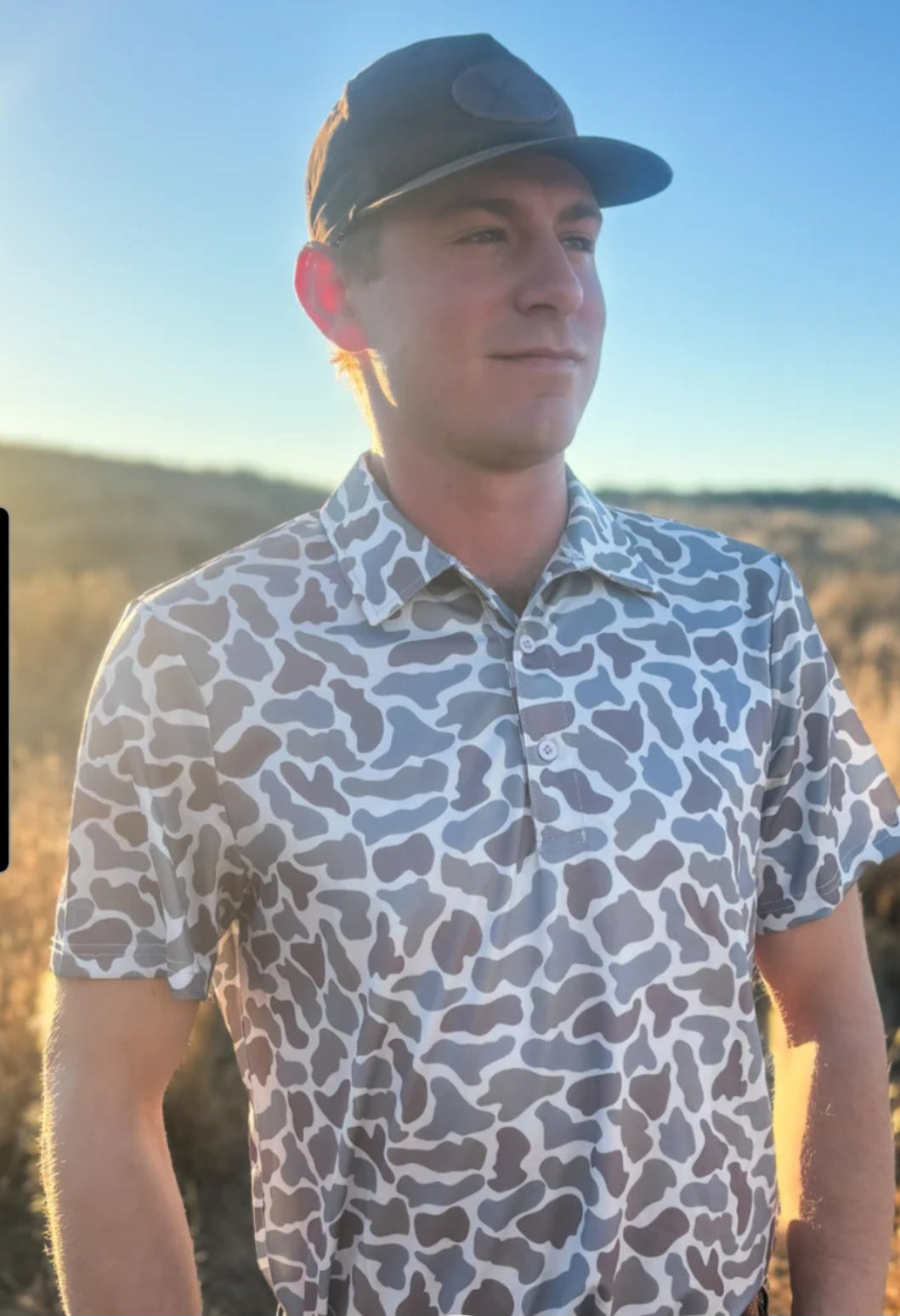 Men's Camo Polo Shirt by Sterling Kreek