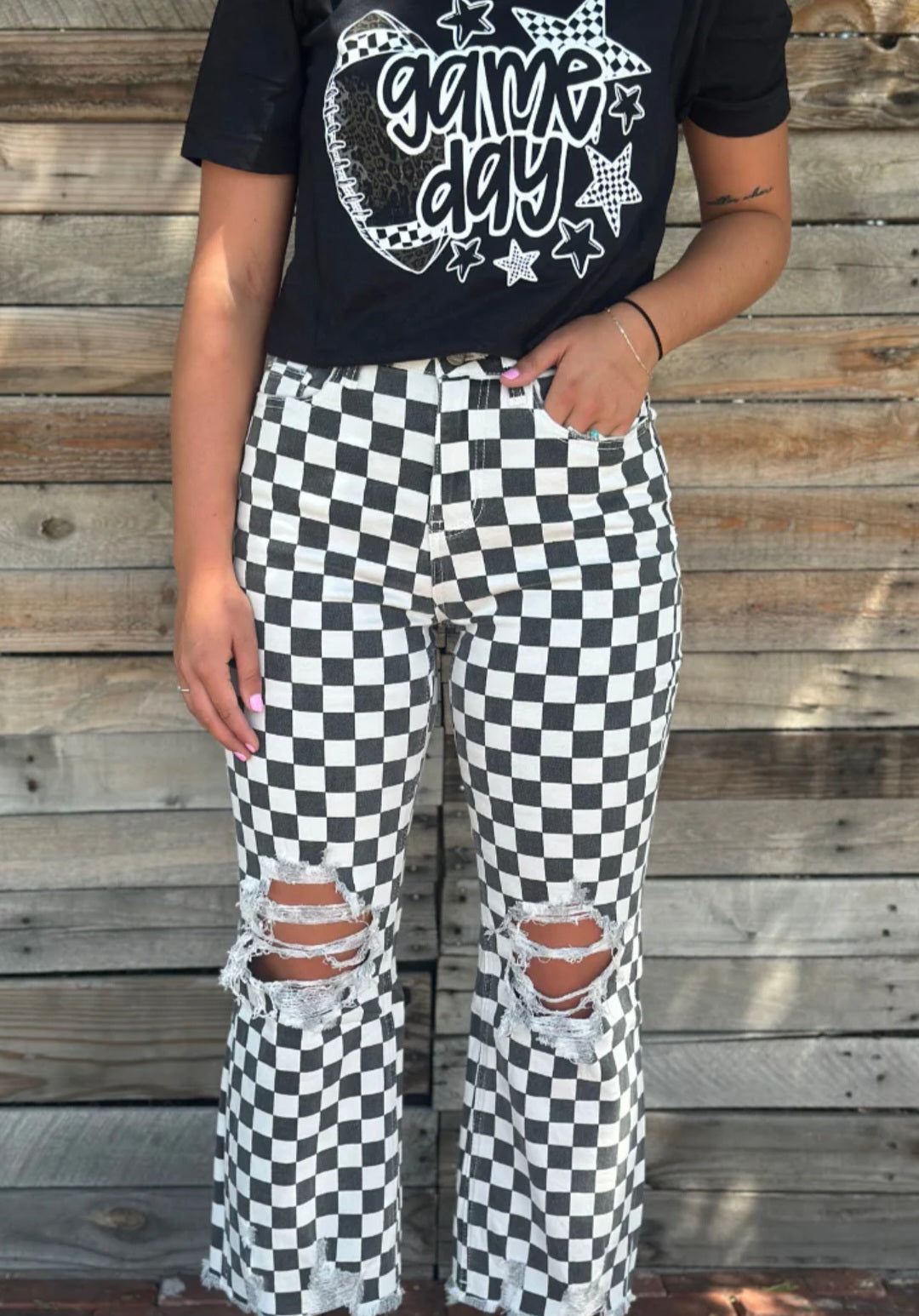 Sterling Kreek Checkered Jeans