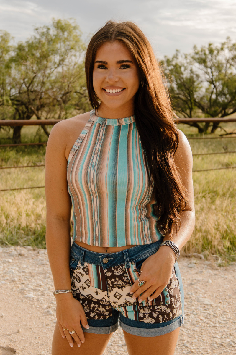 Sterling Kreek Patched Western Shorts