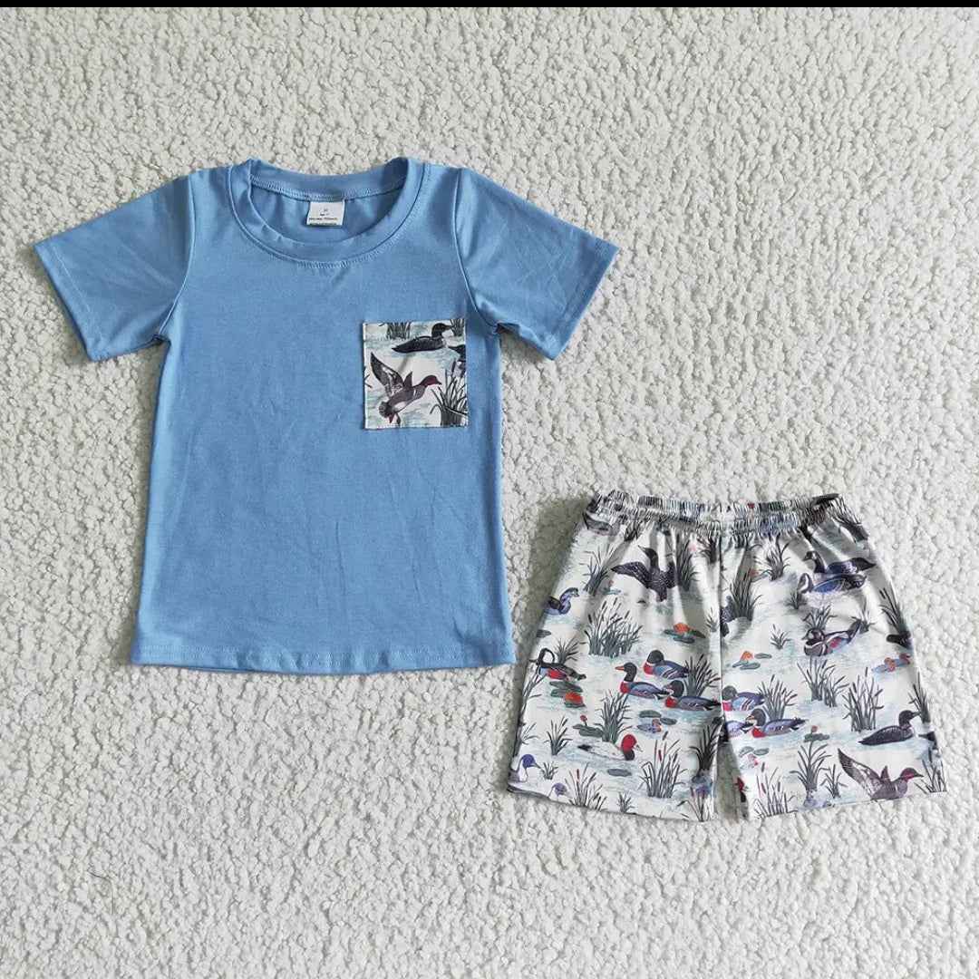 Boys Duck Short Set