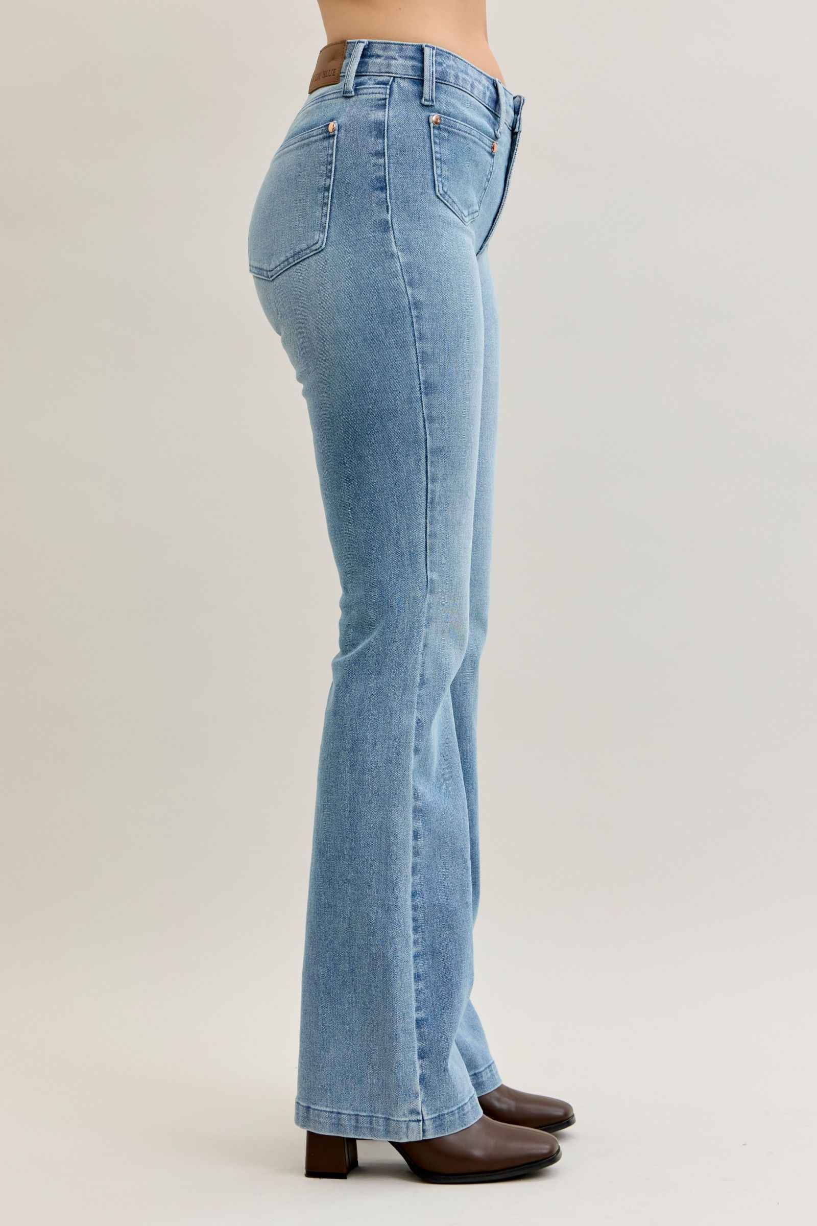 Judy Blue Bootcut Contrast Wash Jeans