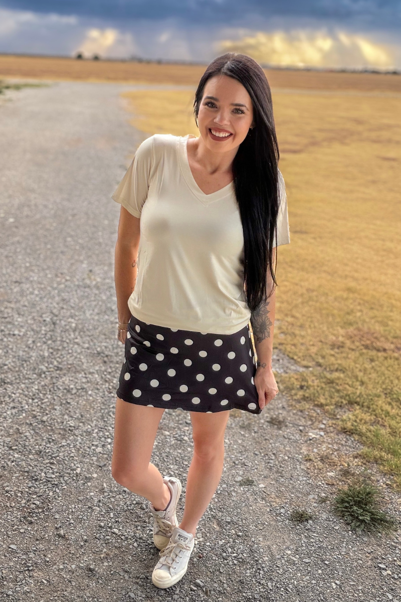 Polka Dot Posie Skort