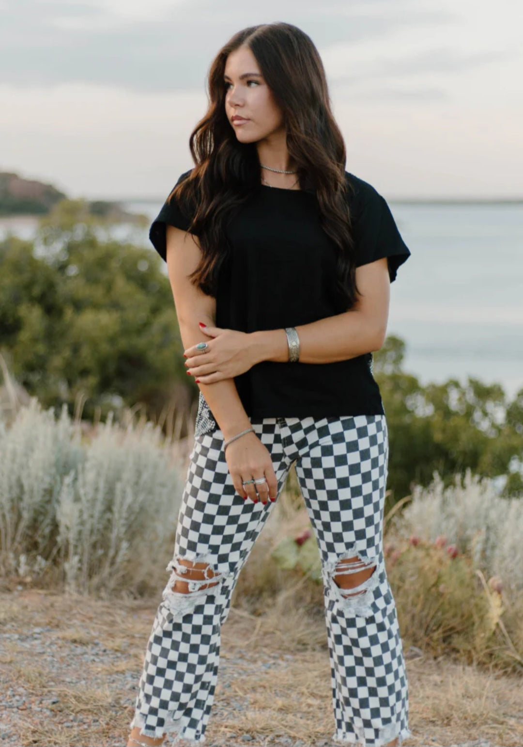 Sterling Kreek Checkered Jeans