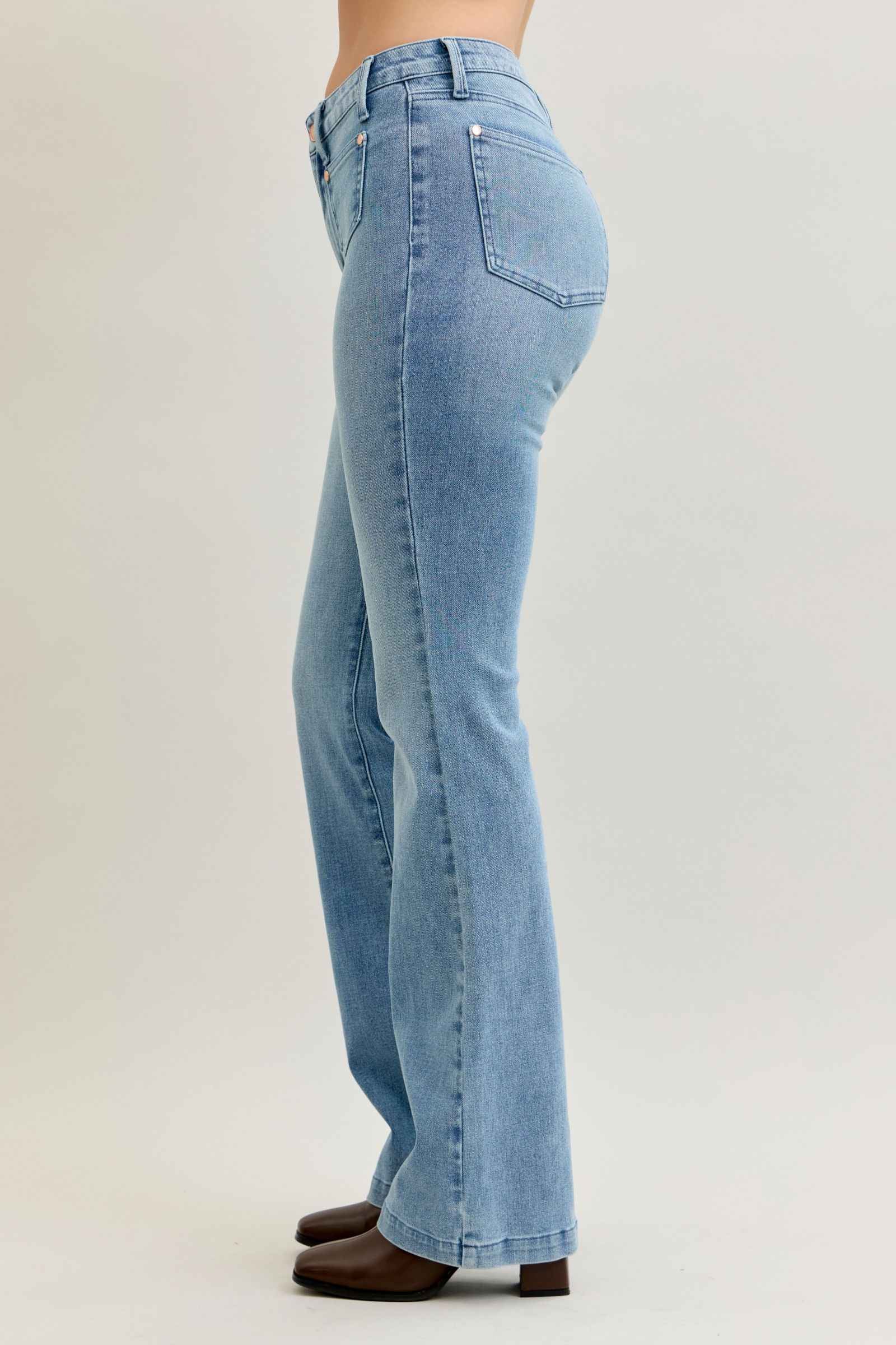 Judy Blue Bootcut Contrast Wash Jeans