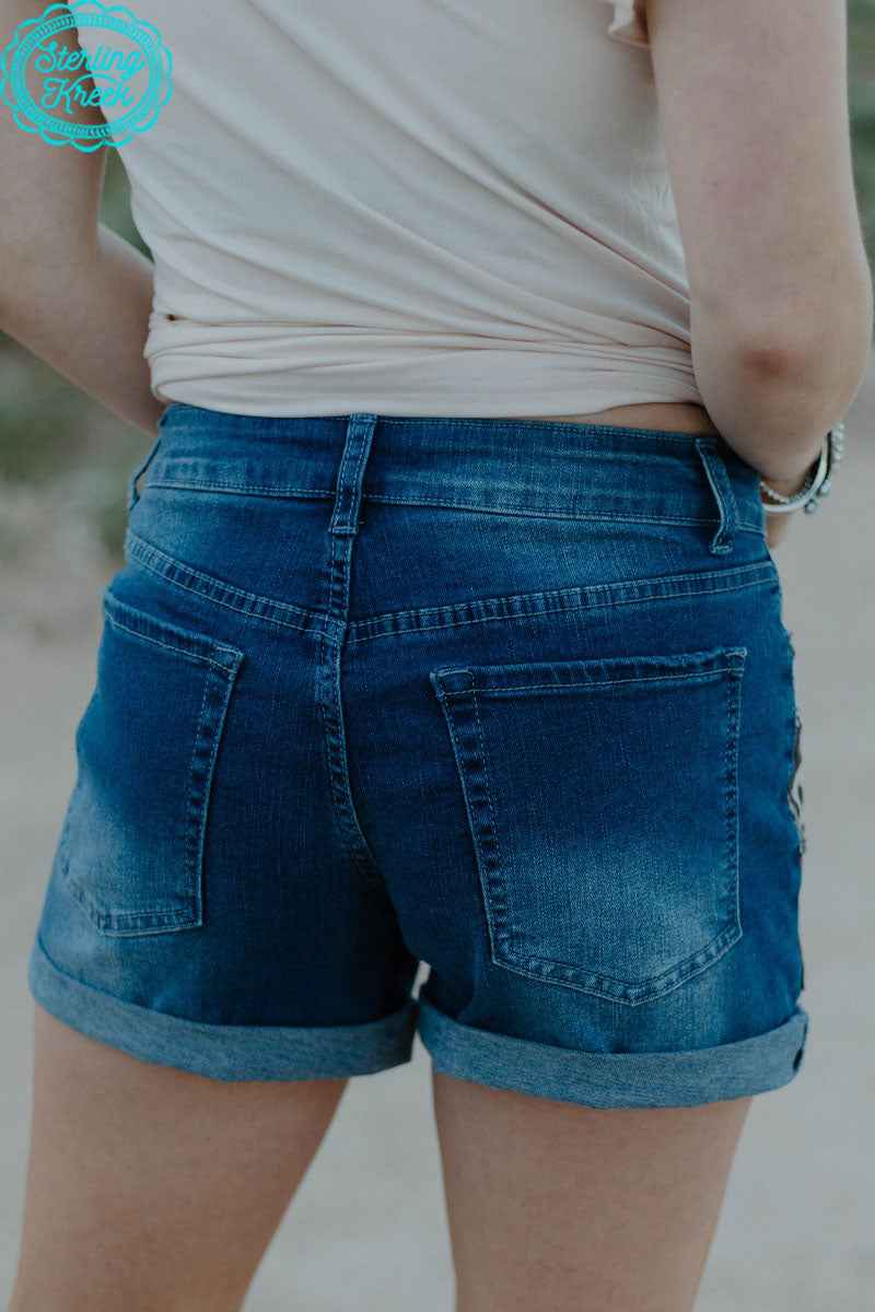 Sterling Kreek Patched Western Shorts