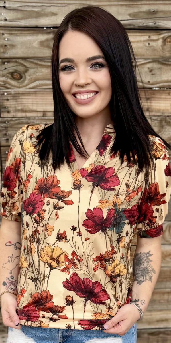 Sterling Kreek Vintage Wildflower Top