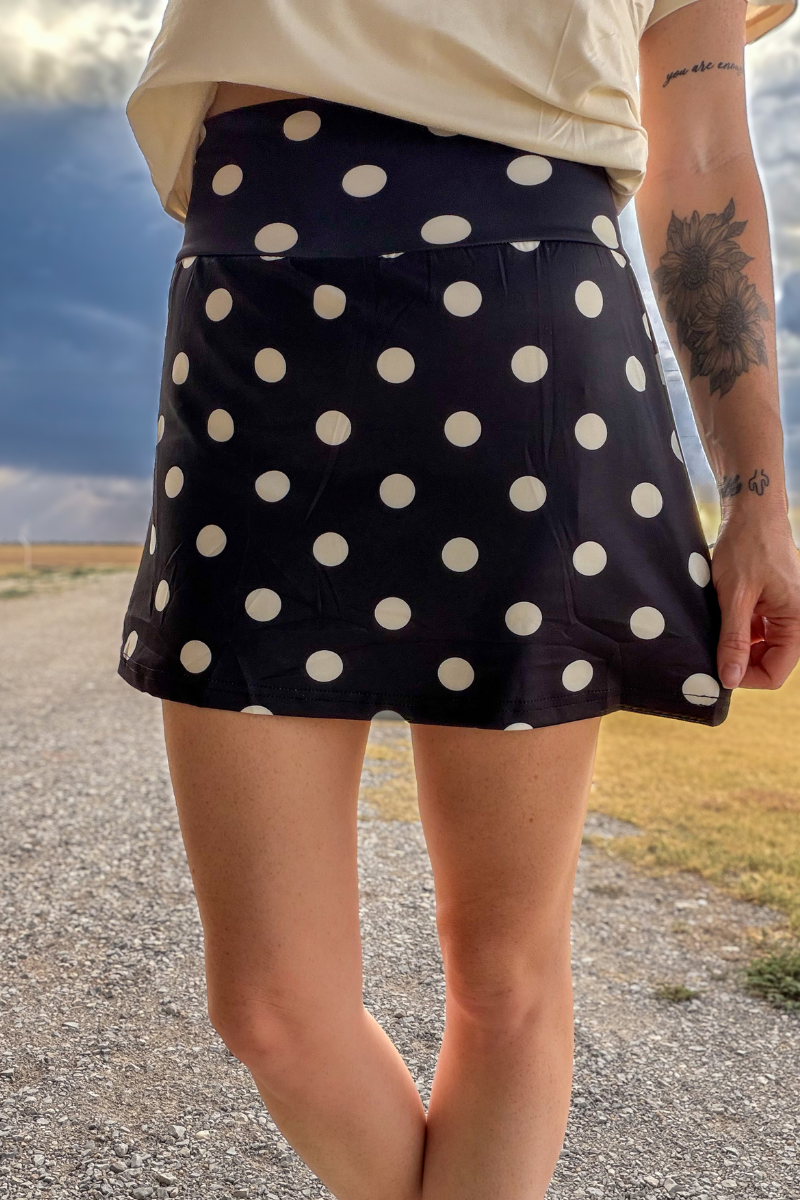 Polka Dot Posie Skort