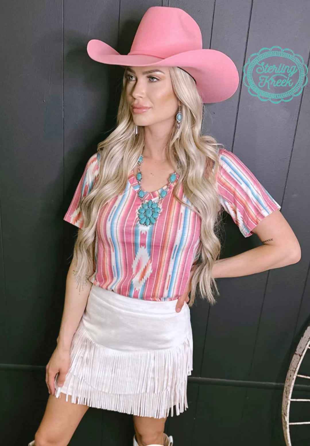 Sterling Kreek - Frio River V-Neck Top