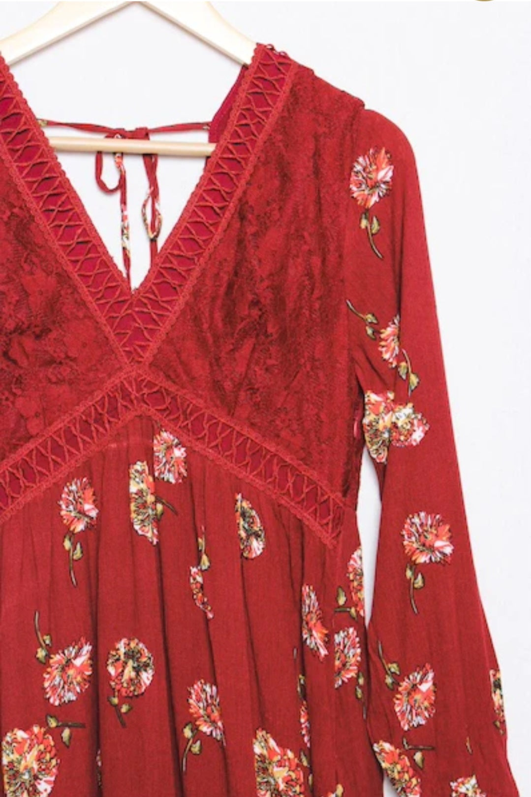 Women's Lace Detail Mini Dress